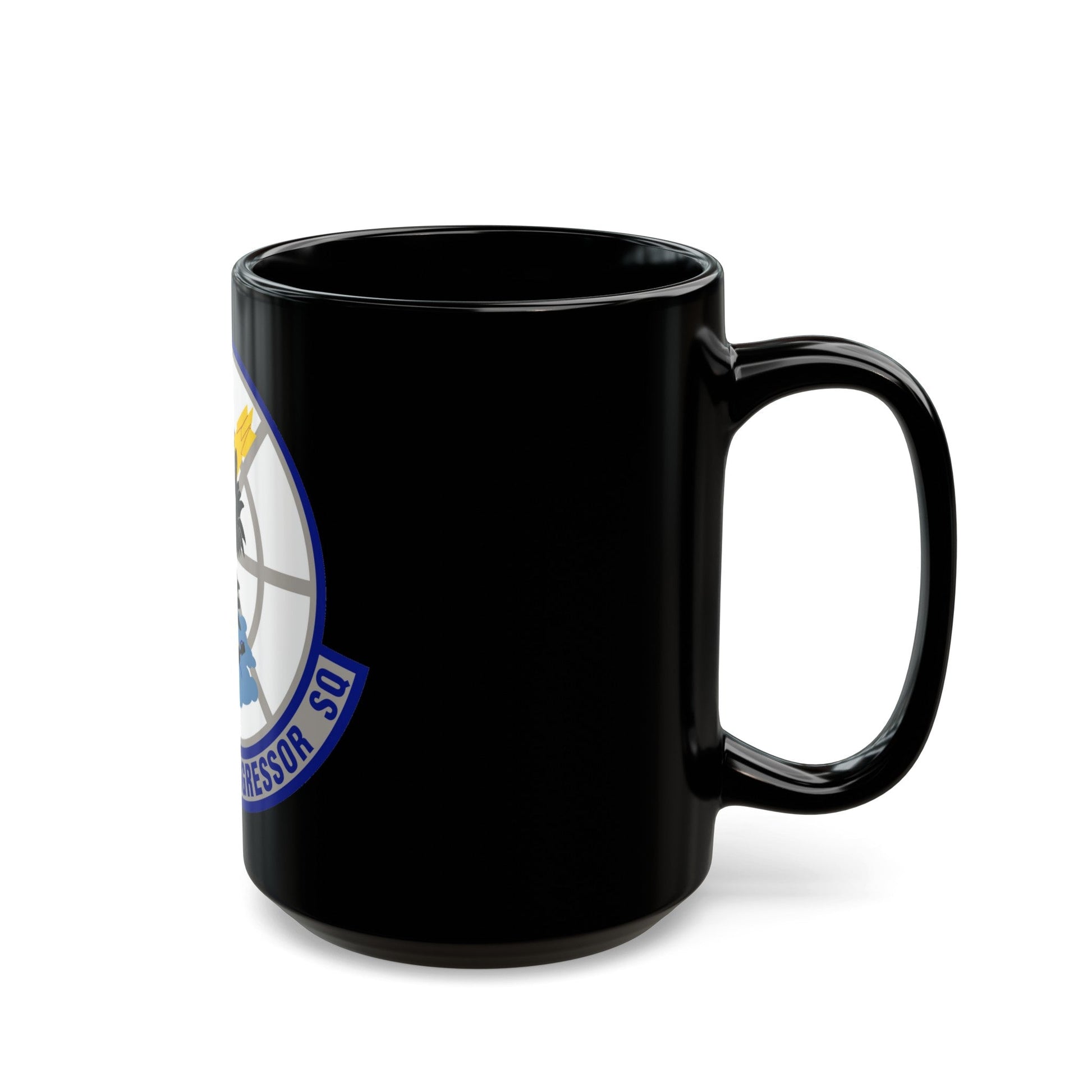 527th Space Aggressor Squadron (U.S. Air Force) Black Coffee Mug-The Sticker Space