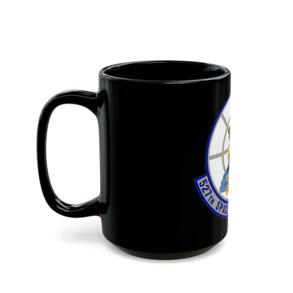 527th Space Aggressor Squadron (U.S. Air Force) Black Coffee Mug-The Sticker Space