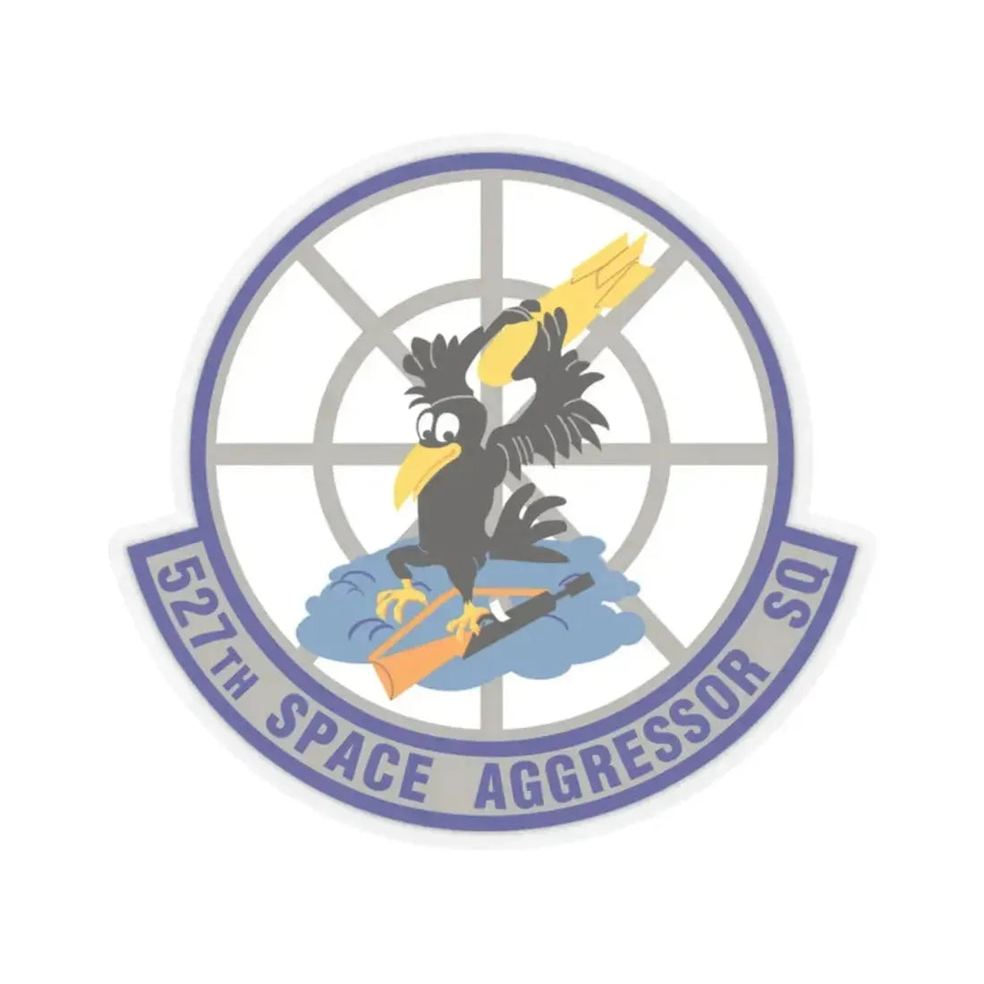 527th Space Aggressor Squadron (U.S. Air Force) STICKER Vinyl Kiss-Cut Decal 2 Inch Transparent - The Sticker Space