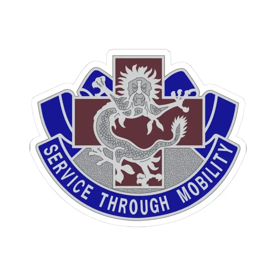 528 Field Hospital (U.S. Army) STICKER Vinyl Kiss-Cut Decal 3 Inch White - The Sticker Space