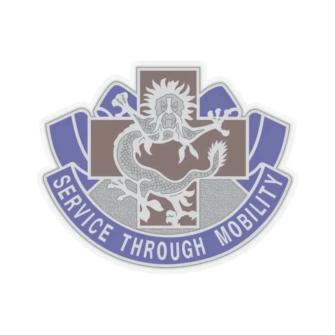 528 Field Hospital (U.S. Army) STICKER Vinyl Kiss-Cut Decal 6 Inch Transparent - The Sticker Space