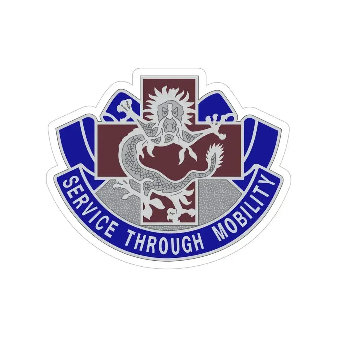 528 Field Hospital (U.S. Army) Transparent STICKER Die-Cut Vinyl Decal 5 Inch - The Sticker Space