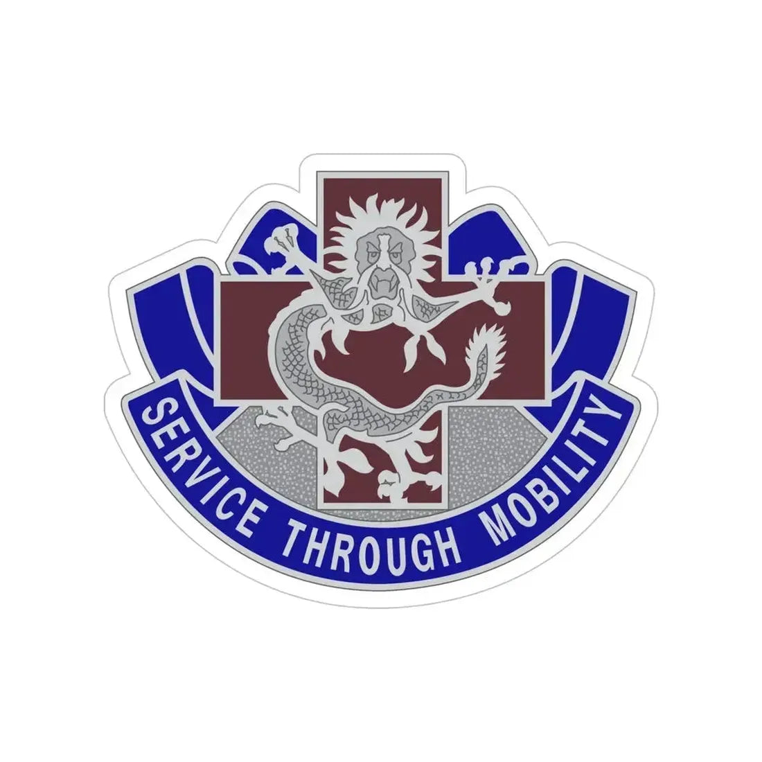 528 Field Hospital (U.S. Army) Transparent STICKER Die-Cut Vinyl Decal 5 Inch - The Sticker Space