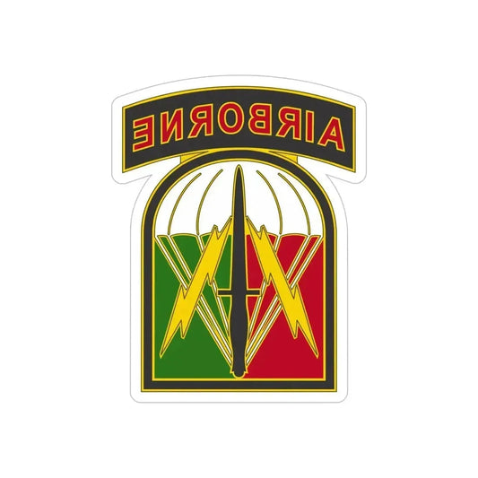 528 Sustainment Brigade 2 (U.S. Army) REVERSE PRINT Transparent Die-Cut STICKER 6 Inch Die-Cut Transparent - The Sticker Space