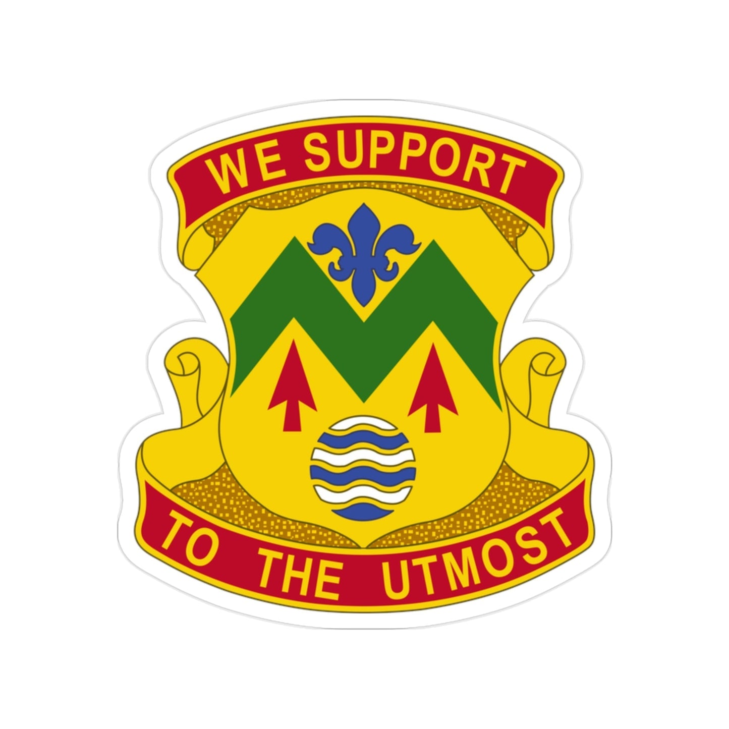 528 Sustainment Brigade (U.S. Army) Transparent STICKER Die-Cut Vinyl Decal-2 Inch-The Sticker Space