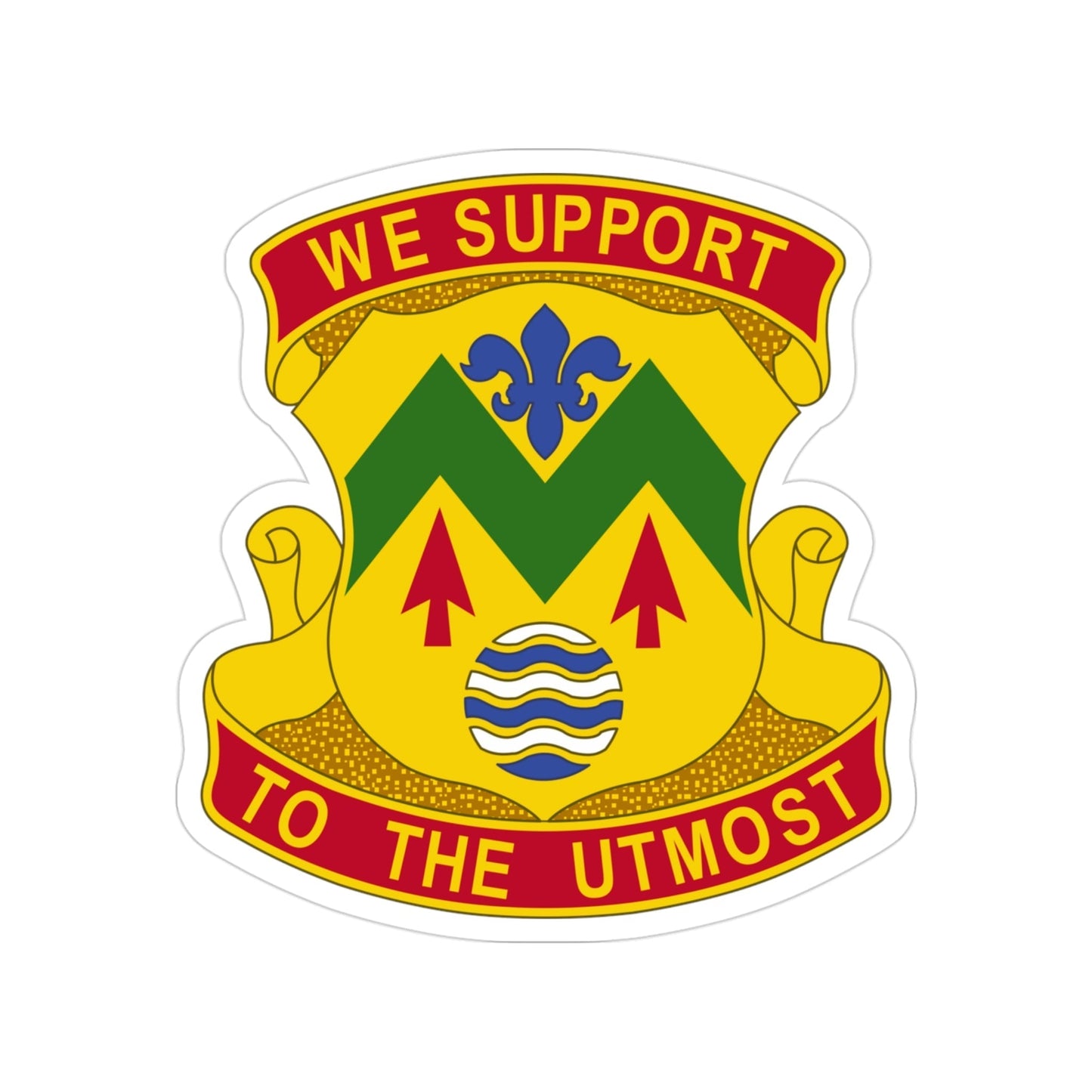 528 Sustainment Brigade (U.S. Army) Transparent STICKER Die-Cut Vinyl Decal-3 Inch-The Sticker Space