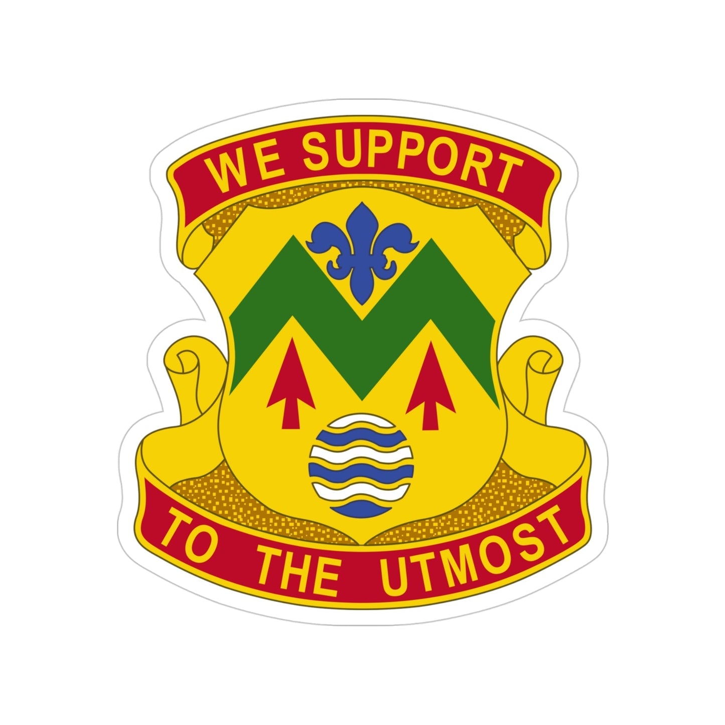 528 Sustainment Brigade (U.S. Army) Transparent STICKER Die-Cut Vinyl Decal-4 Inch-The Sticker Space