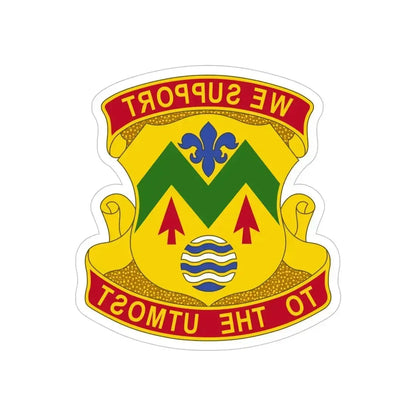 528 Sustainment Brigade (U.S. Army) REVERSE PRINT Transparent Die-Cut STICKER 6 Inch Die-Cut Transparent - The Sticker Space