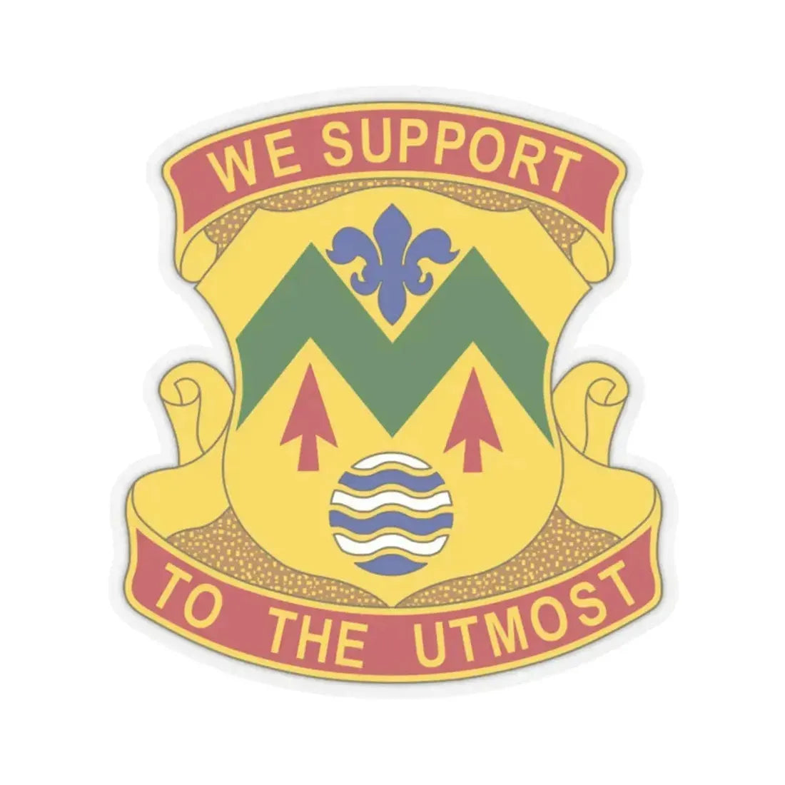 528 Sustainment Brigade (U.S. Army) STICKER Vinyl Kiss-Cut Decal 2 Inch Transparent - The Sticker Space