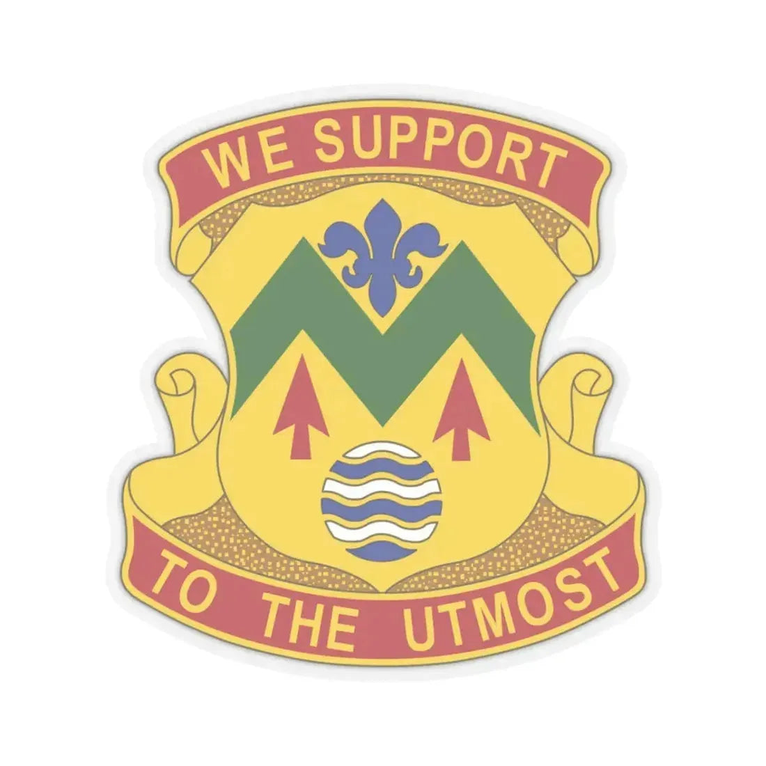 528 Sustainment Brigade (U.S. Army) STICKER Vinyl Kiss-Cut Decal 3 Inch Transparent - The Sticker Space