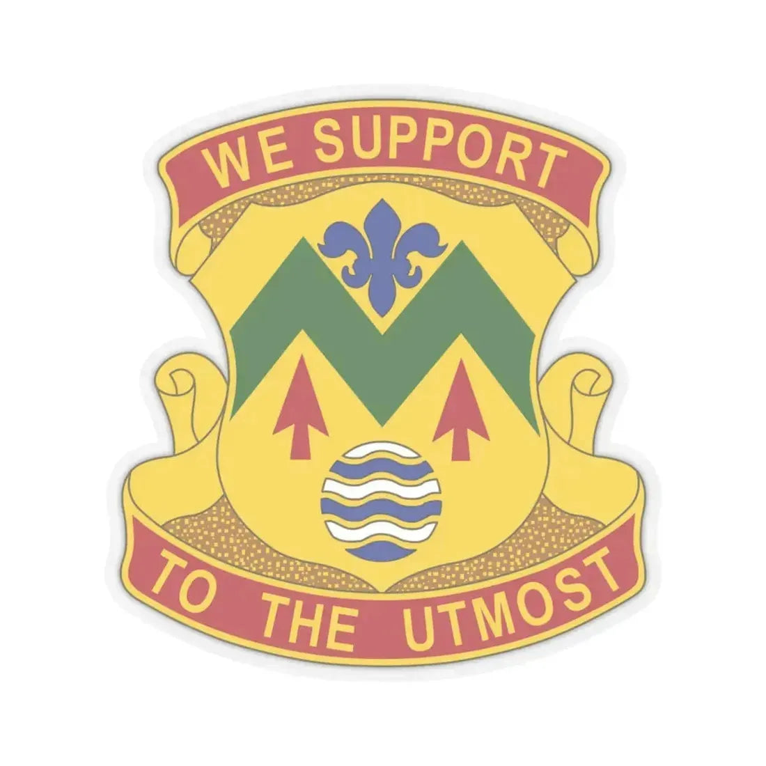 528 Sustainment Brigade (U.S. Army) STICKER Vinyl Kiss-Cut Decal 4 Inch Transparent - The Sticker Space