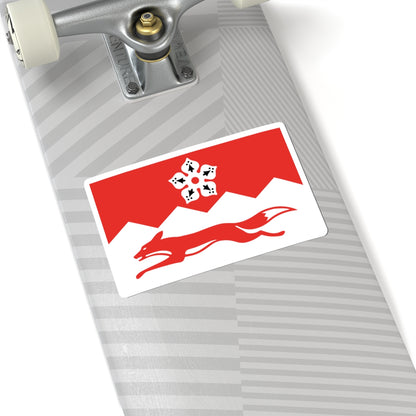Flag of Leicestershire (England) STICKER Vinyl Kiss-Cut Decal