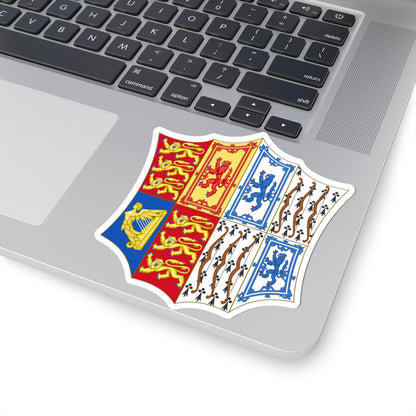 Arms of Elizabeth Bowes-Lyon (United Kingdom) (Coat of Arms) STICKER Vinyl Kiss-Cut Decal