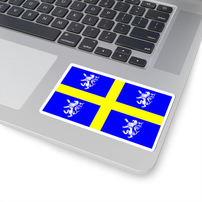 Flag of the Diocese of Durham (England) STICKER Vinyl Kiss-Cut Decal