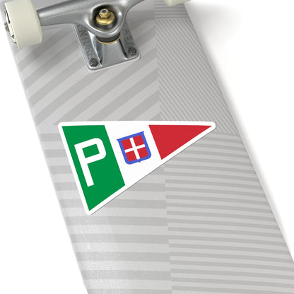 Burgee of mail ships of the Regia Marina (Italy) STICKER Vinyl Kiss-Cut Decal
