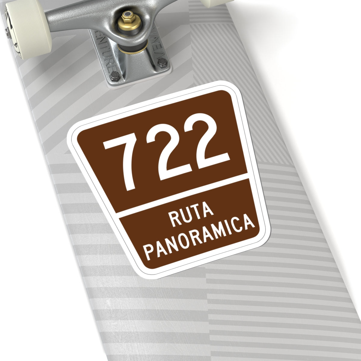 PR old scenic route 722 (Puerto Rico) (Road Sign) STICKER Vinyl Kiss-Cut Decal