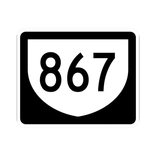 PR urban primary 867 (Puerto Rico) (Road Sign) STICKER Vinyl Kiss-Cut Decal