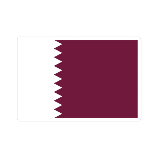 Flag of Qatar 1949-1971 3-2 (Qatar) STICKER Vinyl Kiss-Cut Decal
