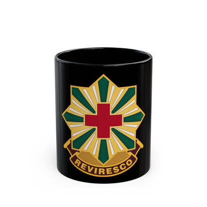 528th Hospital Center (U.S. Army) Black Coffee Mug-11oz-The Sticker Space