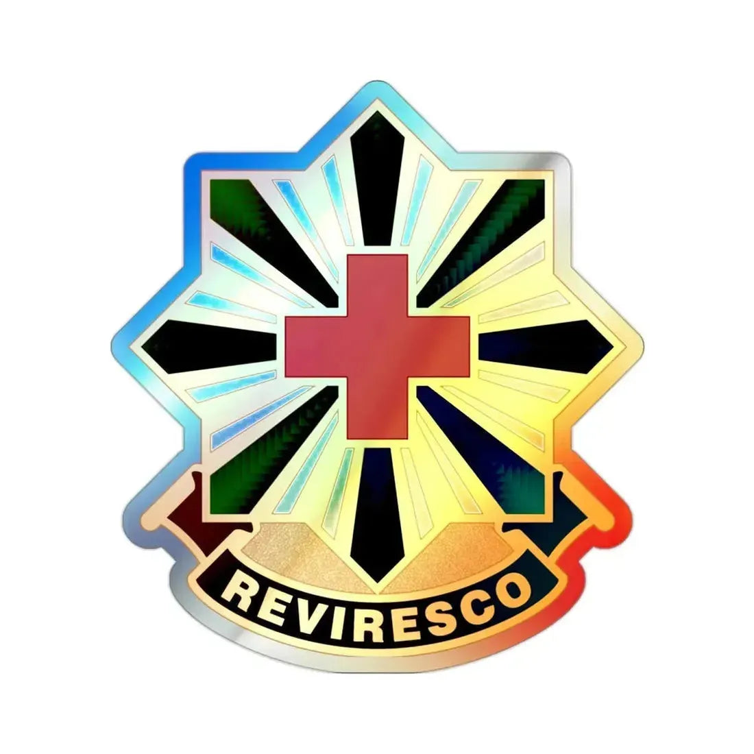 528th Hospital Center (U.S. Army) Holographic STICKER Die-Cut Vinyl Decal - The Sticker Space