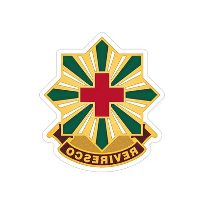 528th Hospital Center (U.S. Army) REVERSE PRINT Transparent Die-Cut STICKER 6 Inch Die-Cut Transparent - The Sticker Space