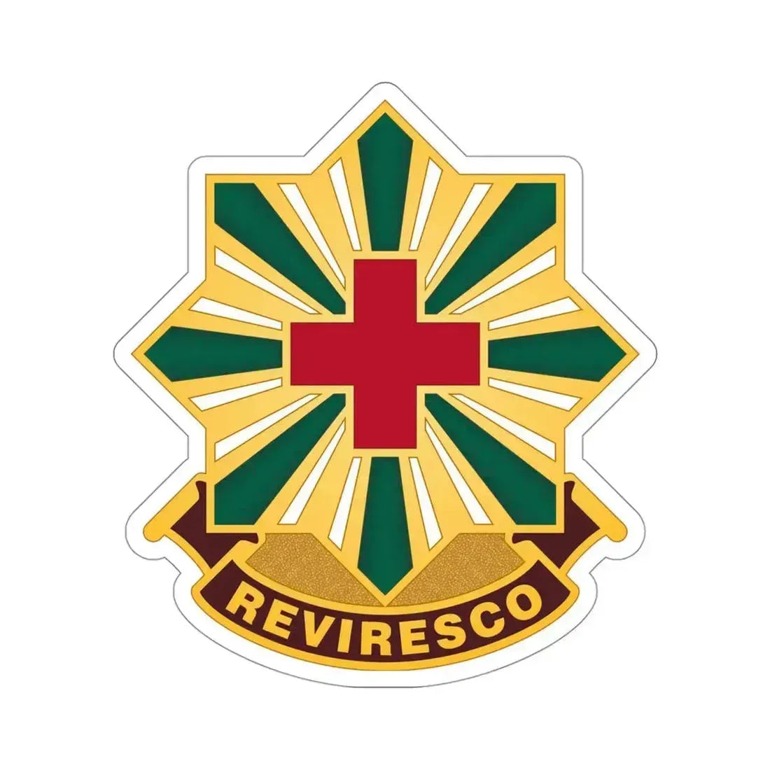 528th Hospital Center (U.S. Army) STICKER Vinyl Die-Cut Decal 4 Inch - The Sticker Space