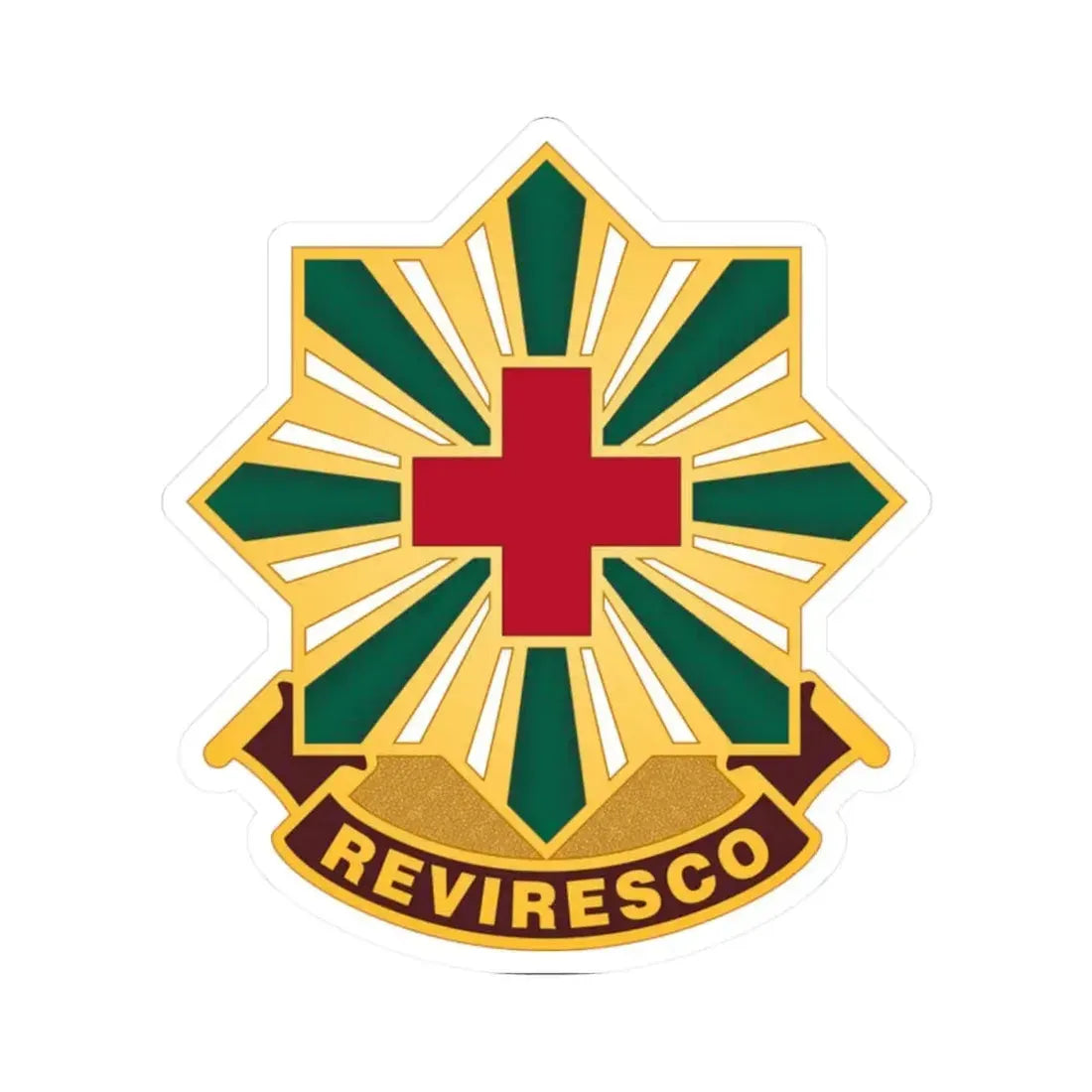 528th Hospital Center (U.S. Army) STICKER Vinyl Kiss-Cut Decal 2 Inch White - The Sticker Space