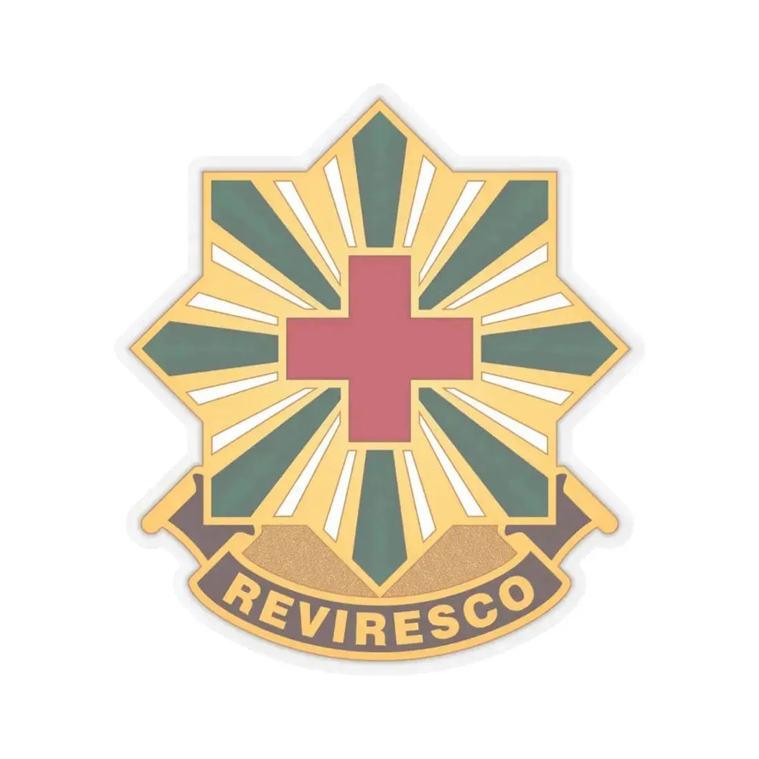 528th Hospital Center (U.S. Army) STICKER Vinyl Kiss-Cut Decal 4 Inch Transparent - The Sticker Space