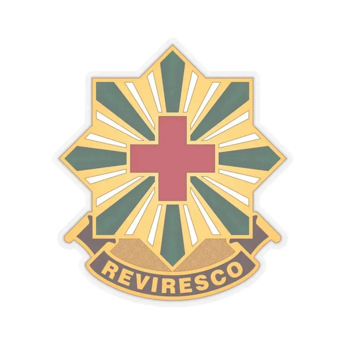 528th Hospital Center (U.S. Army) STICKER Vinyl Kiss-Cut Decal 6 Inch Transparent - The Sticker Space