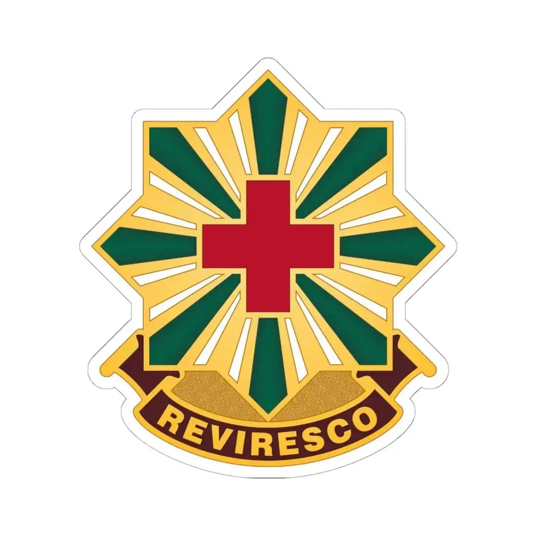 528th Hospital Center (U.S. Army) STICKER Vinyl Kiss-Cut Decal 6 Inch White - The Sticker Space