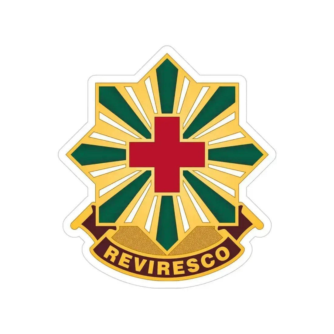 528th Hospital Center (U.S. Army) Transparent STICKER Die-Cut Vinyl Decal 4 Inch - The Sticker Space