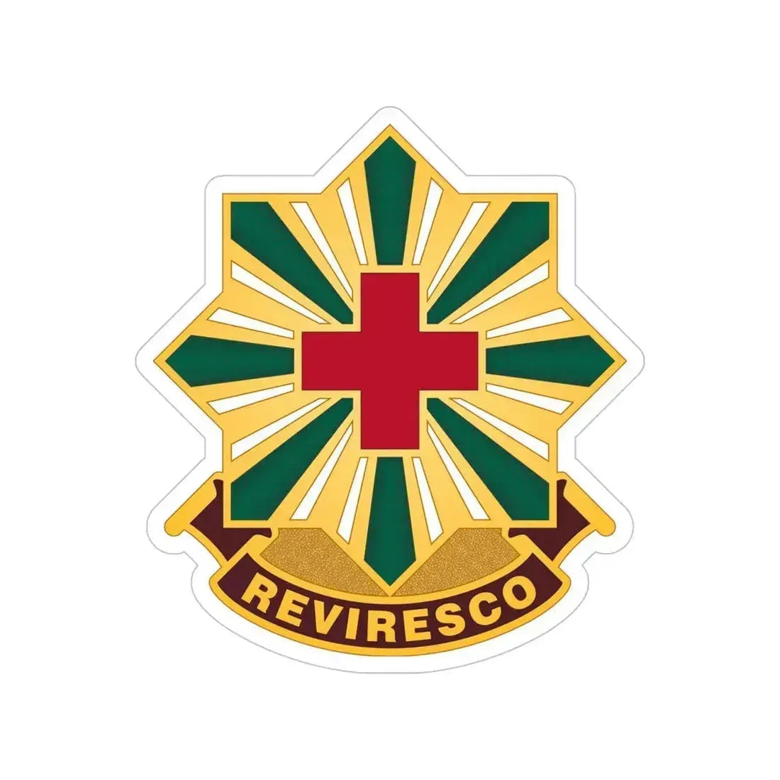 528th Hospital Center (U.S. Army) Transparent STICKER Die-Cut Vinyl Decal 5 Inch - The Sticker Space