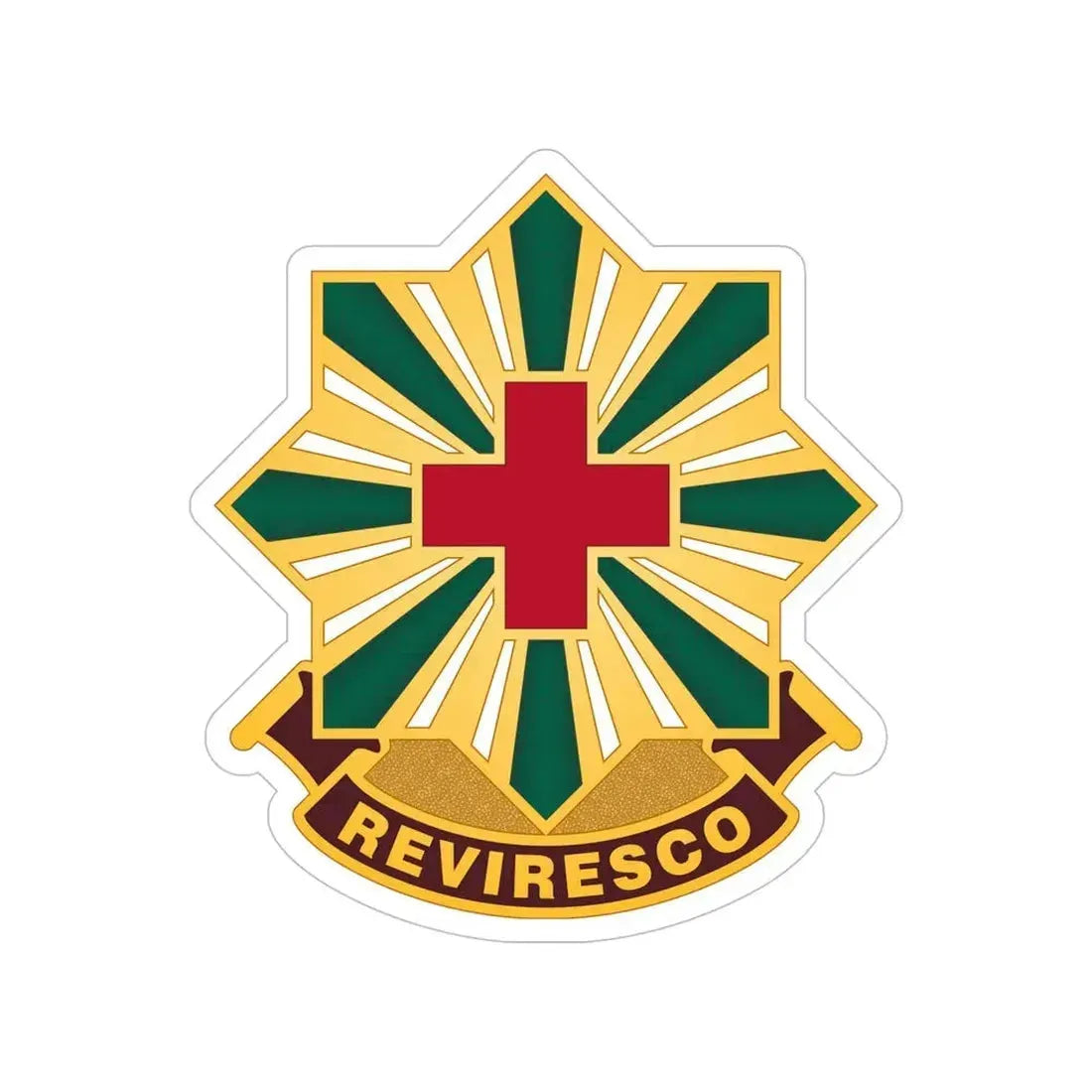 528th Hospital Center (U.S. Army) Transparent STICKER Die-Cut Vinyl Decal - The Sticker Space