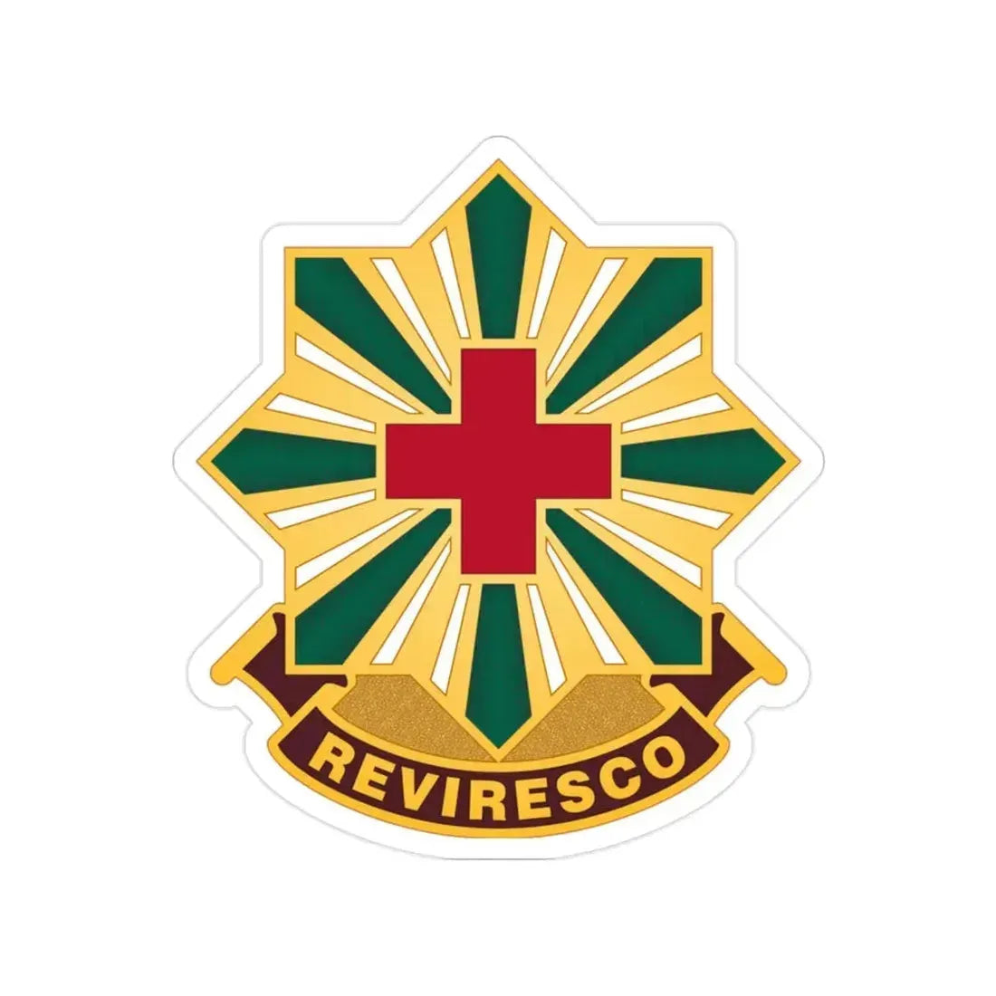 528th Hospital Center (U.S. Army) Transparent STICKER Die-Cut Vinyl Decal - The Sticker Space