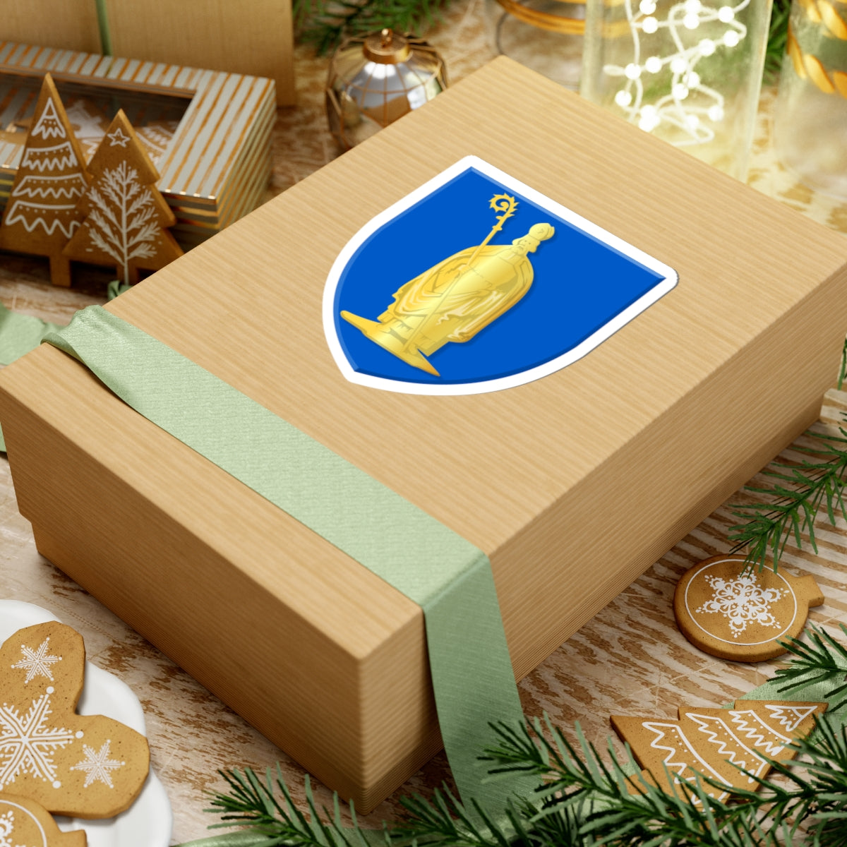 Baarle-Hertog wapen (Belgium) (Coat of Arms) STICKER Vinyl Kiss-Cut Decal