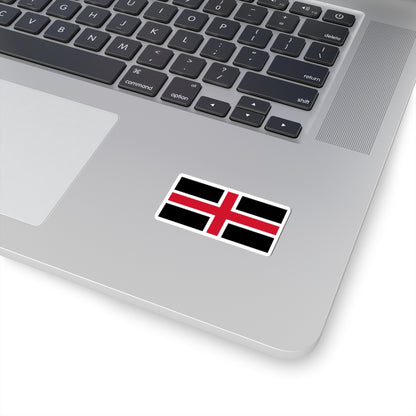 Flag of Durham (England) STICKER Vinyl Kiss-Cut Decal