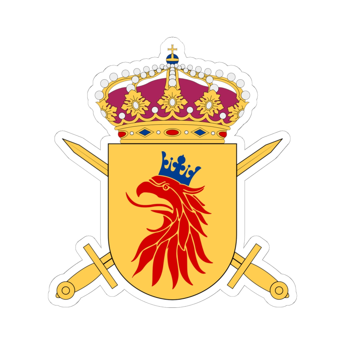 Skånska gruppen vapen (Sweden) (Coat of Arms) STICKER Vinyl Kiss-Cut Decal