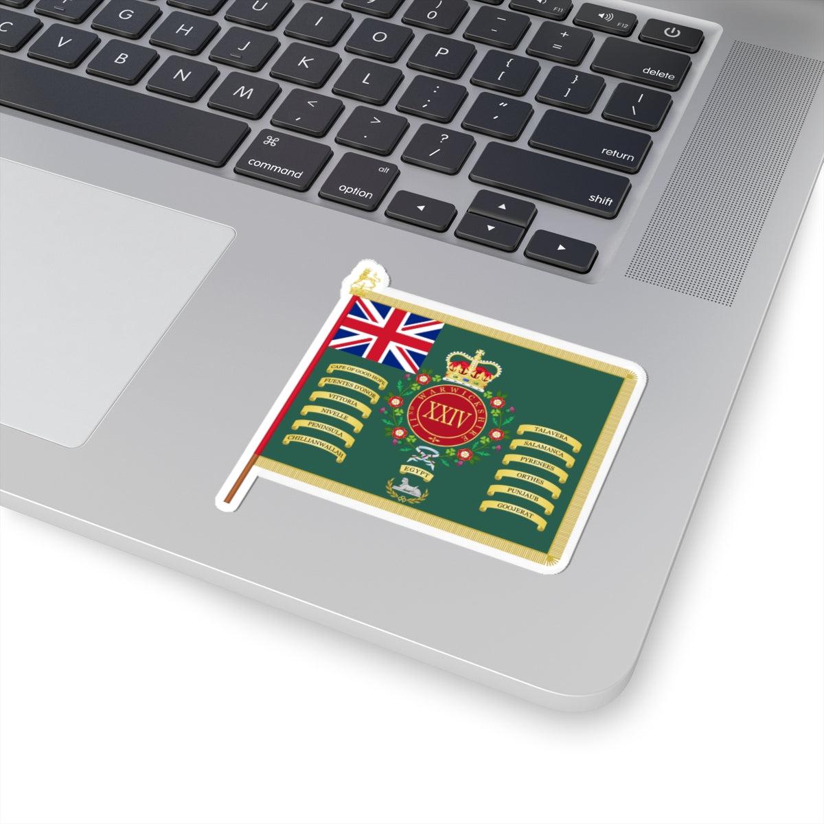 Warwickshire Regimental Colours (United Kingdom) STICKER Vinyl Kiss-Cut Decal