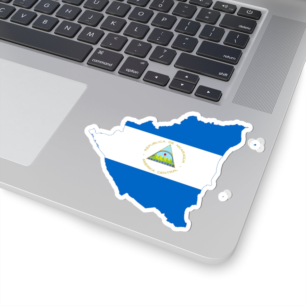 Flag map of Nicaragua (Nicaragua) STICKER Vinyl Kiss-Cut Decal
