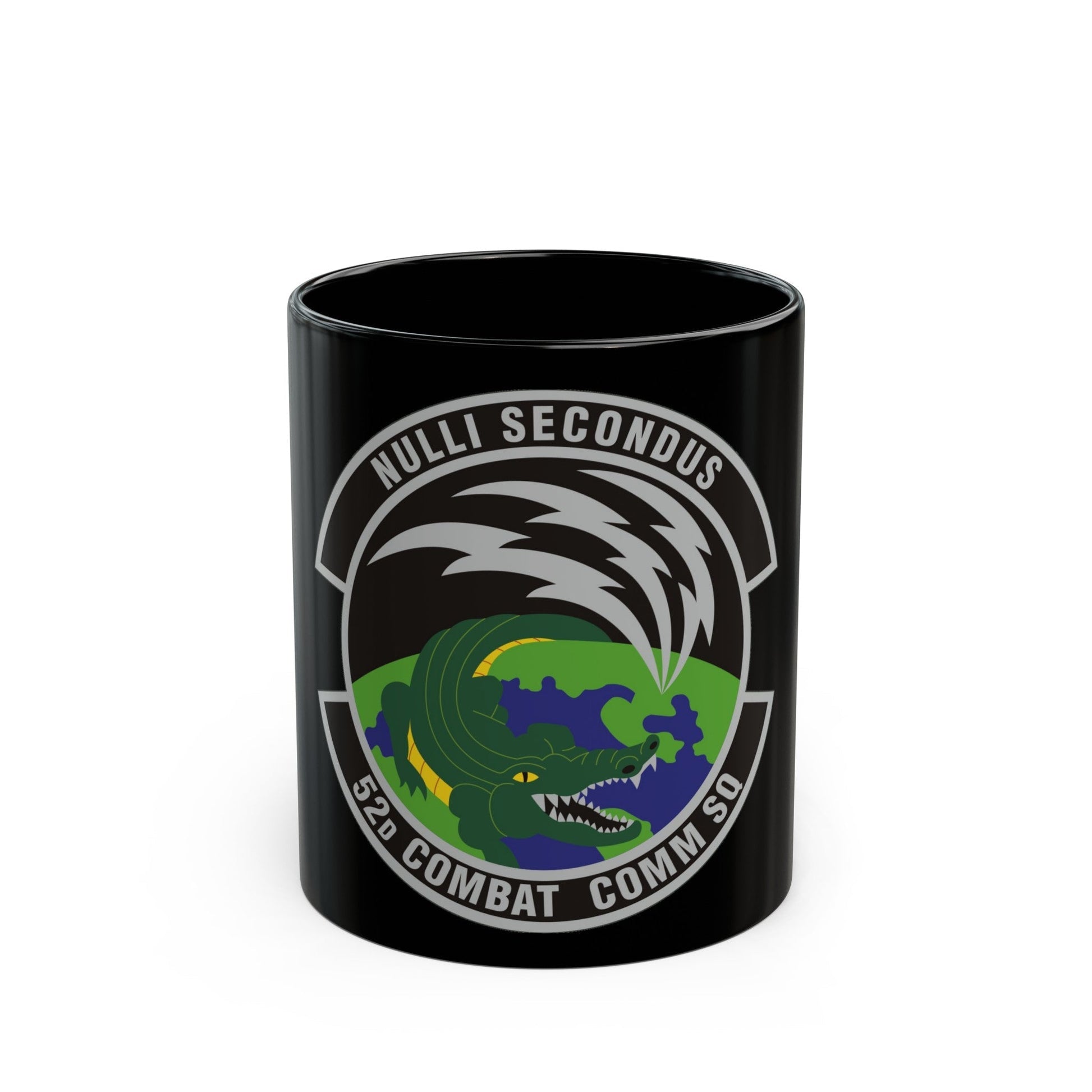 52d Combat Communications Squadron (U.S. Air Force) Black Coffee Mug-11oz-The Sticker Space