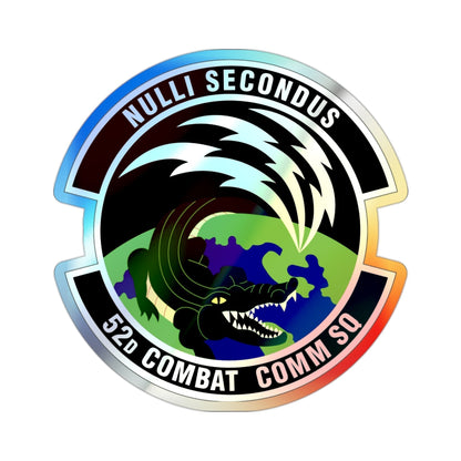 52d Combat Communications Squadron (U.S. Air Force) Holographic STICKER Die-Cut Vinyl Decal-2 Inch-The Sticker Space