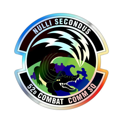 52d Combat Communications Squadron (U.S. Air Force) Holographic STICKER Die-Cut Vinyl Decal-5 Inch-The Sticker Space