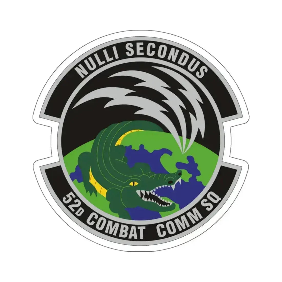 52d Combat Communications Squadron (U.S. Air Force) STICKER Vinyl Kiss-Cut Decal 6 Inch White - The Sticker Space