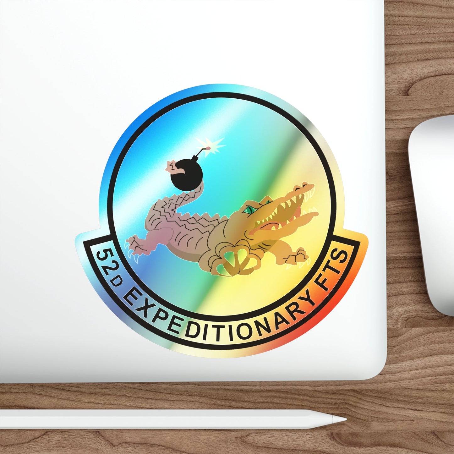 52d Expeditionary Flying Training Squadron (U.S. Air Force) Holographic STICKER Die-Cut Vinyl Decal-The Sticker Space