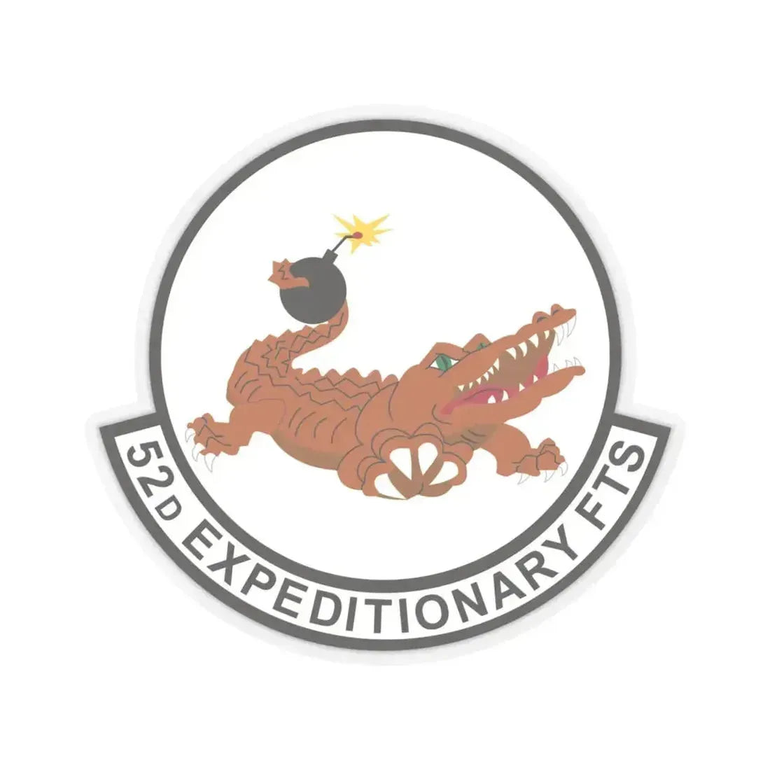 52d Expeditionary Flying Training Squadron (U.S. Air Force) STICKER Vinyl Kiss-Cut Decal 6 Inch Transparent - The Sticker Space