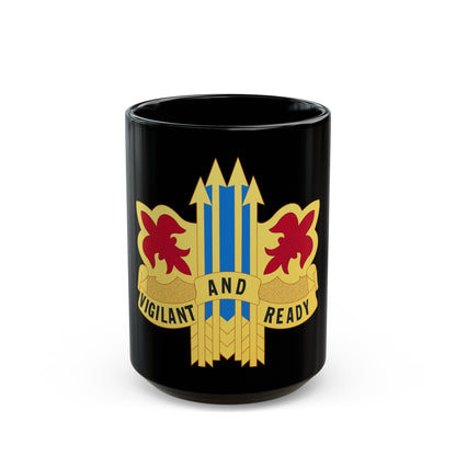 52nd Air Defense Artillery Brigade (U.S. Army) Black Coffee Mug-15oz-The Sticker Space