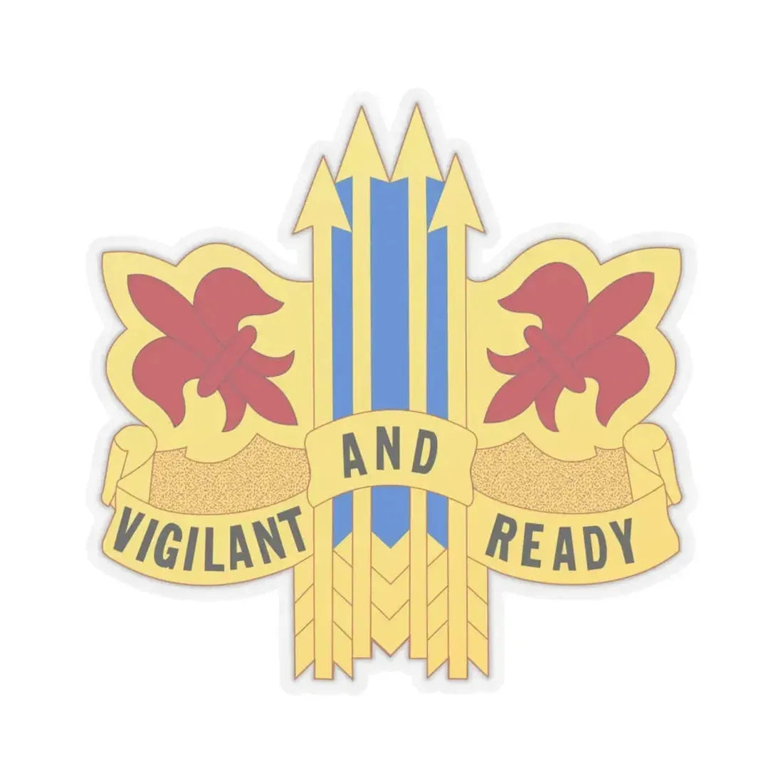 52nd Air Defense Artillery Brigade (U.S. Army) STICKER Vinyl Kiss-Cut Decal 4 Inch Transparent - The Sticker Space