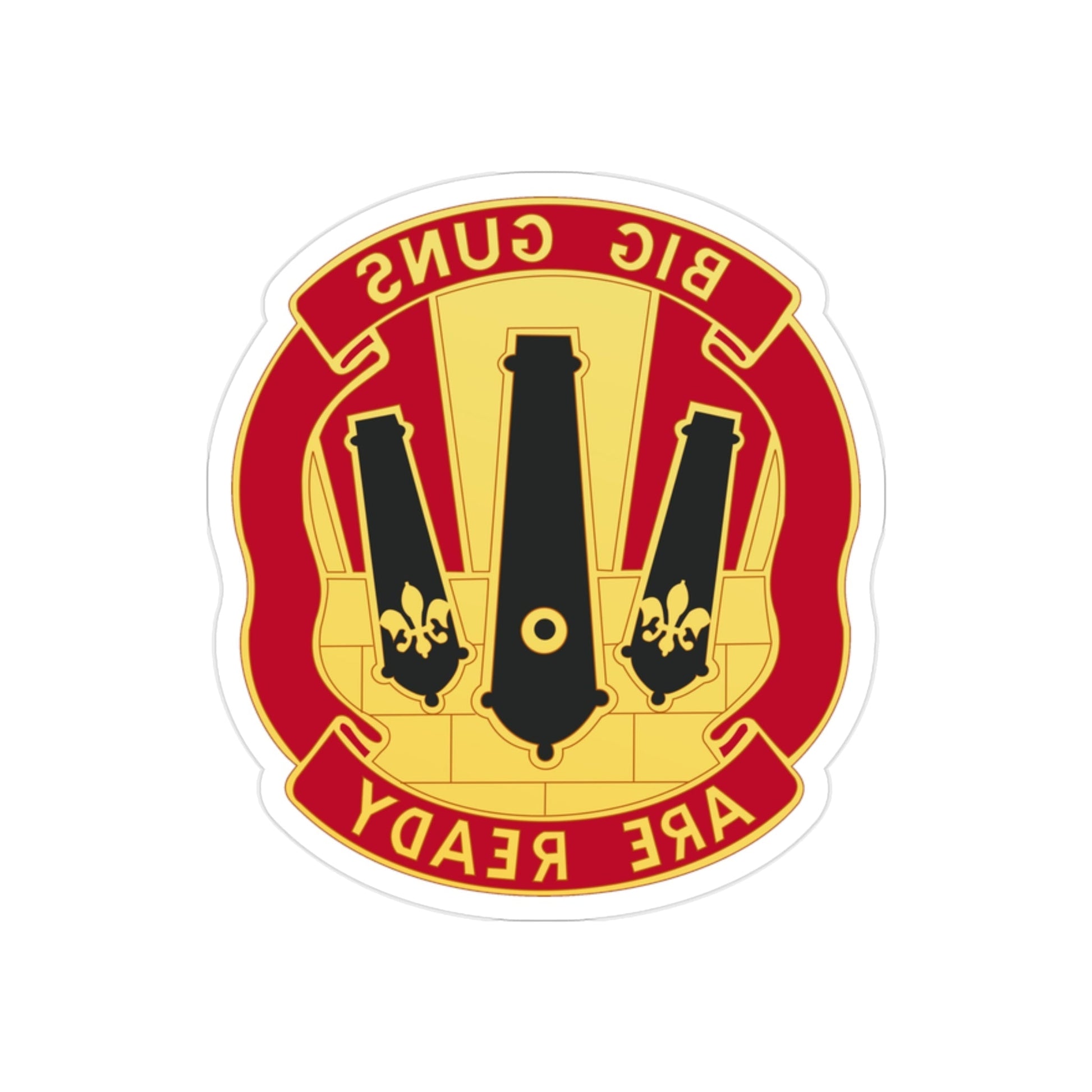 52nd Artillery Group (U.S. Army) REVERSE PRINT Transparent STICKER-2" × 2"-The Sticker Space