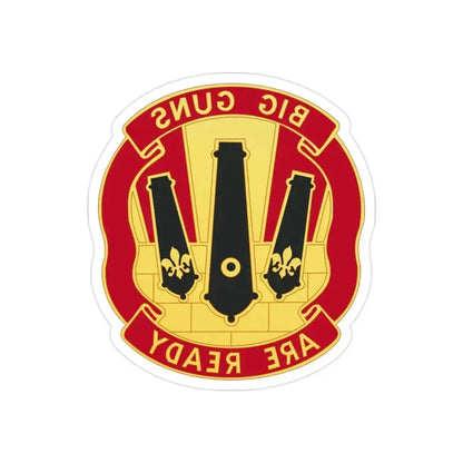 52nd Artillery Group (U.S. Army) REVERSE PRINT Transparent Die-Cut STICKER 2 Inch Die-Cut Transparent - The Sticker Space
