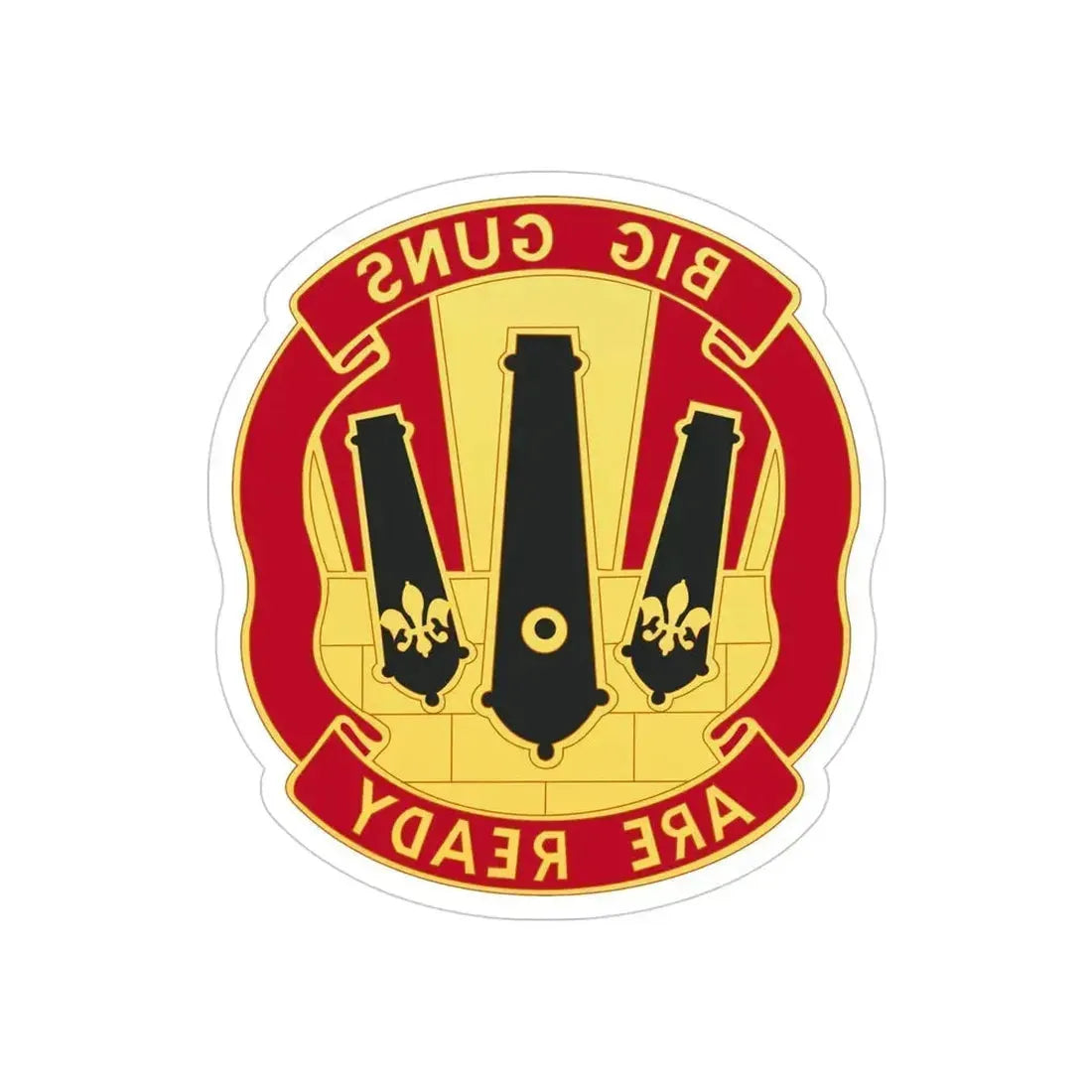 52nd Artillery Group (U.S. Army) REVERSE PRINT Transparent Die-Cut STICKER - The Sticker Space